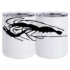 10 oz. White Stainless Steel Short Tumbler Thumbnail