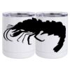 10 oz. White Stainless Steel Short Tumbler Thumbnail
