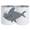 10 oz. White Stainless Steel Short Tumbler Thumbnail