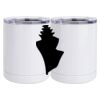 10 oz. White Stainless Steel Short Tumbler Thumbnail