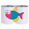 10 oz. White Stainless Steel Short Tumbler Thumbnail