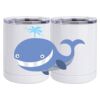 10 oz. White Stainless Steel Short Tumbler Thumbnail
