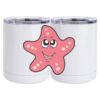 10 oz. White Stainless Steel Short Tumbler Thumbnail