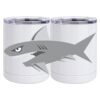 10 oz. White Stainless Steel Short Tumbler Thumbnail