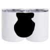 10 oz. White Stainless Steel Short Tumbler Thumbnail