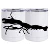 10 oz. White Stainless Steel Short Tumbler Thumbnail