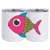10 oz. White Stainless Steel Short Tumbler Thumbnail