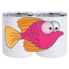 10 oz. White Stainless Steel Short Tumbler Thumbnail