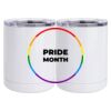 10 oz. White Stainless Steel Short Tumbler Thumbnail