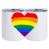 10 oz. White Stainless Steel Short Tumbler Thumbnail