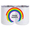 10 oz. White Stainless Steel Short Tumbler Thumbnail