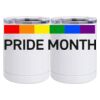 10 oz. White Stainless Steel Short Tumbler Thumbnail