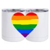10 oz. White Stainless Steel Short Tumbler Thumbnail