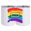 10 oz. White Stainless Steel Short Tumbler Thumbnail