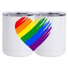 10 oz. White Stainless Steel Short Tumbler Thumbnail