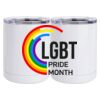 10 oz. White Stainless Steel Short Tumbler Thumbnail