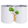 10 oz. White Stainless Steel Short Tumbler Thumbnail