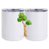 10 oz. White Stainless Steel Short Tumbler Thumbnail