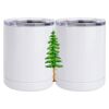 10 oz. White Stainless Steel Short Tumbler Thumbnail