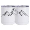 10 oz. White Stainless Steel Short Tumbler Thumbnail