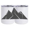 10 oz. White Stainless Steel Short Tumbler Thumbnail