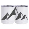 10 oz. White Stainless Steel Short Tumbler Thumbnail