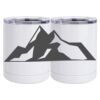 10 oz. White Stainless Steel Short Tumbler Thumbnail