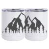10 oz. White Stainless Steel Short Tumbler Thumbnail