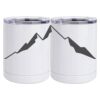 10 oz. White Stainless Steel Short Tumbler Thumbnail