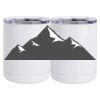 10 oz. White Stainless Steel Short Tumbler Thumbnail