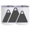 10 oz. White Stainless Steel Short Tumbler Thumbnail