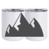 10 oz. White Stainless Steel Short Tumbler Thumbnail