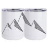 10 oz. White Stainless Steel Short Tumbler Thumbnail