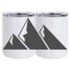 10 oz. White Stainless Steel Short Tumbler Thumbnail
