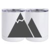 10 oz. White Stainless Steel Short Tumbler Thumbnail