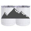 10 oz. White Stainless Steel Short Tumbler Thumbnail