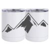 10 oz. White Stainless Steel Short Tumbler Thumbnail