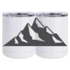 10 oz. White Stainless Steel Short Tumbler Thumbnail