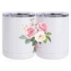 10 oz. White Stainless Steel Short Tumbler Thumbnail