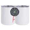 10 oz. White Stainless Steel Short Tumbler Thumbnail