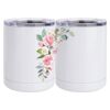 10 oz. White Stainless Steel Short Tumbler Thumbnail