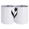 10 oz. White Stainless Steel Short Tumbler Thumbnail