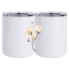 10 oz. White Stainless Steel Short Tumbler Thumbnail
