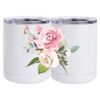 10 oz. White Stainless Steel Short Tumbler Thumbnail