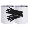 10 oz. White Stainless Steel Short Tumbler Thumbnail