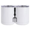10 oz. White Stainless Steel Short Tumbler Thumbnail