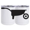 10 oz. White Stainless Steel Short Tumbler Thumbnail