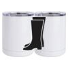 10 oz. White Stainless Steel Short Tumbler Thumbnail