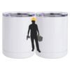 10 oz. White Stainless Steel Short Tumbler Thumbnail