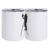10 oz. White Stainless Steel Short Tumbler Thumbnail